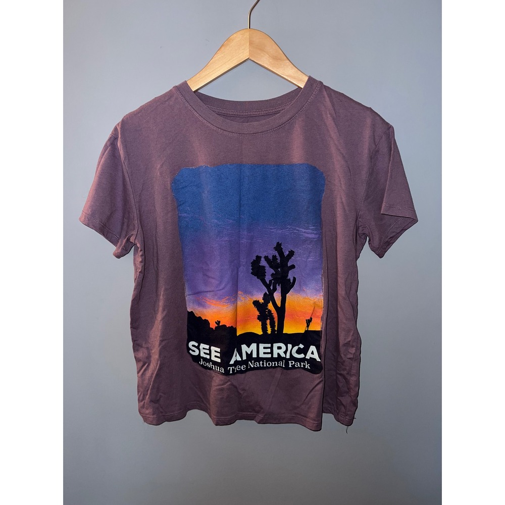Creative Action Network Joshua Tree National Park See America Graphic Tee Purple